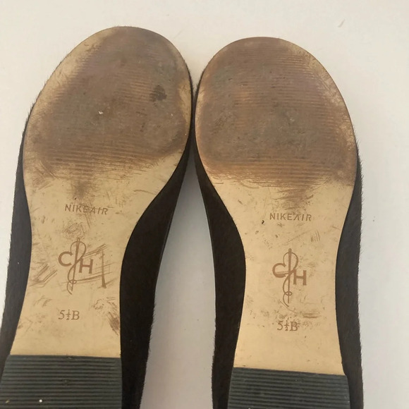 Cole Haan Chocolate Brown Pony Hair Flats Size 5.5 - Picture 6 of 7
